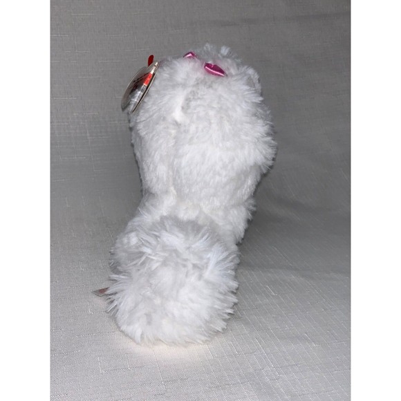 TY Secret Life of Pets Gidget Dog Stuffed White Pomeranian Plush 6" - Picture 7 of 11